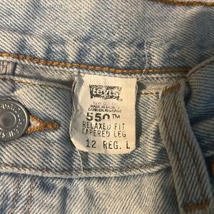 Blue Jean Levi relaxed fit tapered leg.. 12 reg. L